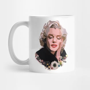 Marilyn Monroe with Flowers Mug